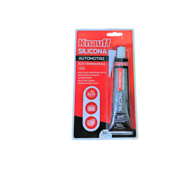Silicona automotriz alta temperatura c/negro 50G Knauff1