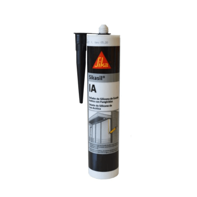 Sellador de silicona acético negro Sikasil -IA1