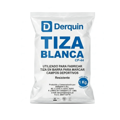 Tiza blanca 1kg Derquin1