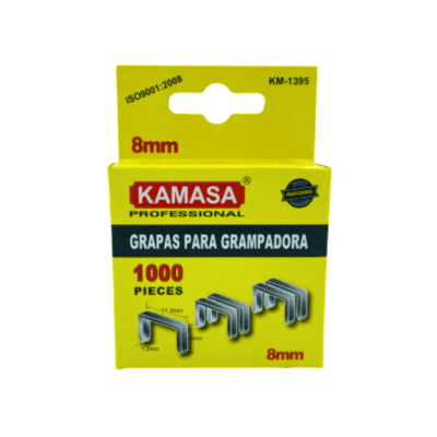 Caja con 1,000 grapas 8mm Kamasa1