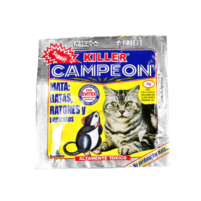 Campeón cebo roedores granulado 5gr Killer1