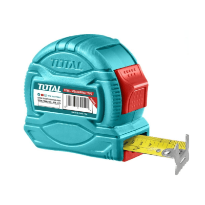 Wincha cinta metrica de acero/abs doble lado 5mt Total1