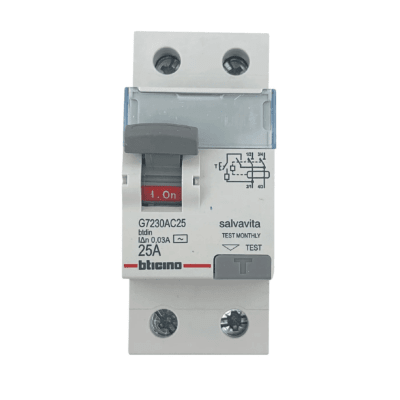 Interruptor diferencial 2x25A Bticino1