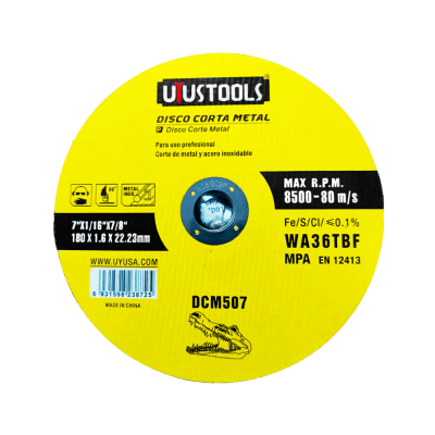 Disco corte metal 7'' Uyustools1