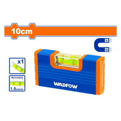 Mini nivel de mano 10 cm magnético Wadfow1