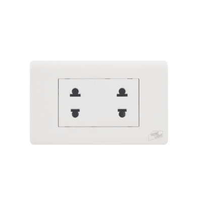 Tomacorriente doble p/empotrar deluxe Home light1