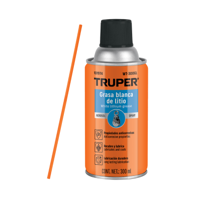 Grasa blanca de litio en aerosol 295 ml Truper1
