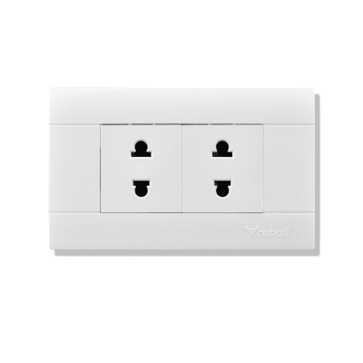 Toma corriente doble blanco Cubull A3-0141