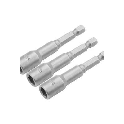 Adaptadores 3 magnetico  hexagonales 8mm X 65mm TOLSEN1