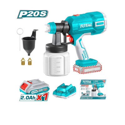 Pistola para pintar li-ion 20v p20s 800ml Total1