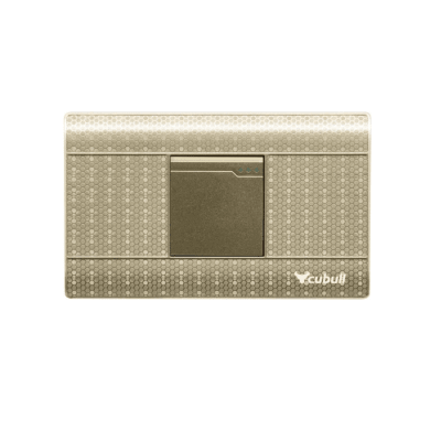 Interruptor simple dorado Cubull1