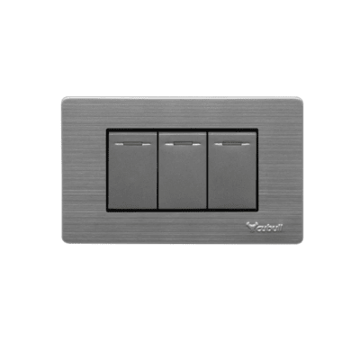 Interruptor triple gris Cubull A5-0091