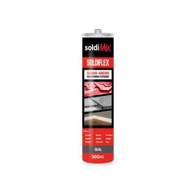 Sellador Poliuretano Soldiflex Gris 300ml Soldimix1