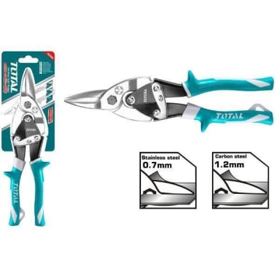 Tijera De Aviacion 10 Corte Recto Total Tht522106 Turquesa1