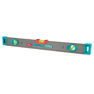 Nivel De Mano De Aluminio 60 Cm 600mm 3 Burbujas Industrial Total1