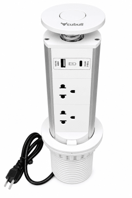 Tomacorriente empotrable torre USB y tipo C Cubull1