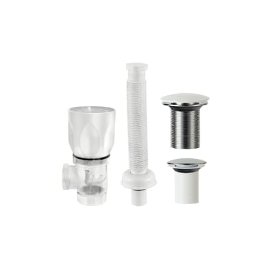 Juego de trampa botella y desagüe para lavadero push 1 1/4'' C&A1