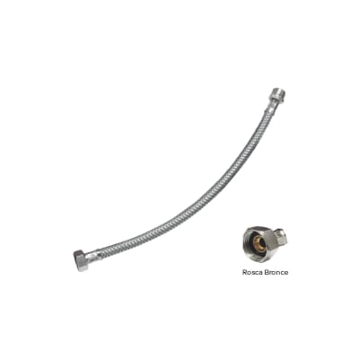 Tubo de abasto lavatorio aluminio 1/2'' 40cm C&A1