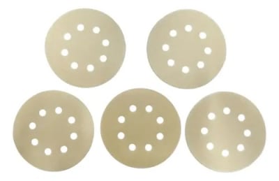 JUEGO DE 5 LIJAS PARA LIJADORA ORBITAL 125MM, 5