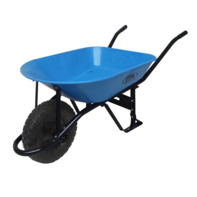 Carretilla tipo buggy de 5 pies con llanta reforzada tipo rombo C&A1