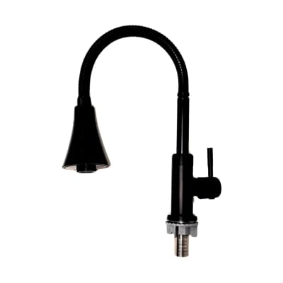 Llave caño flexible para mueble color negro Valmax1