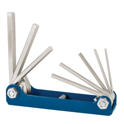 Juego de 8 llaves allen mm tipo navaja, cuerpo de lámina Truper1