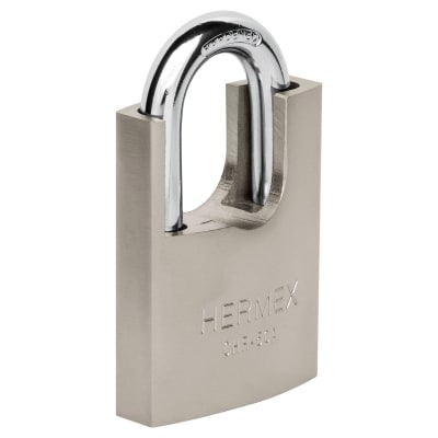Candado 50 mm cuerpo acorazado de hierro, llave anti-ganzúa Hermex1