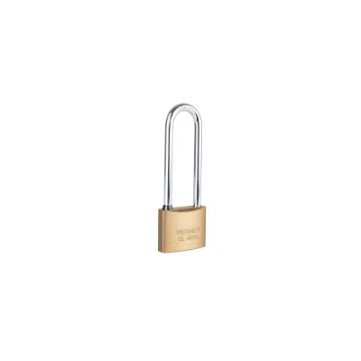 Candado de latón 40 mm arco extra largo, en blíster, Hermex1