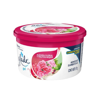 Aromatizante en gel Aroma Alegría floral y frutos rojos Glade1