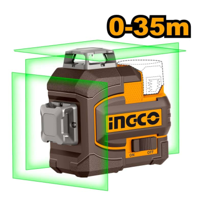 Nivel laser 12 lineas verdes 16v + Accesorios Ingco1