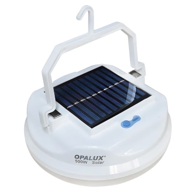 Lampara portátil recargable con panel Solar 500W Opalux1