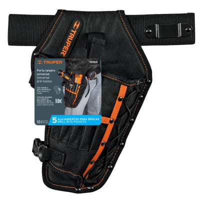 Porta taladro de poliéster 5 compartimentos Truper1