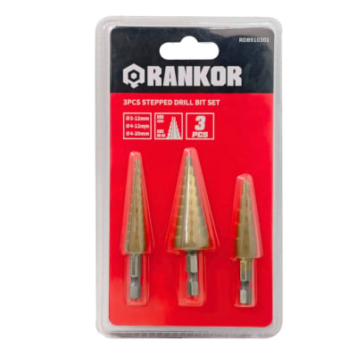 Juego de 3 brocas escalonadas Rankor3