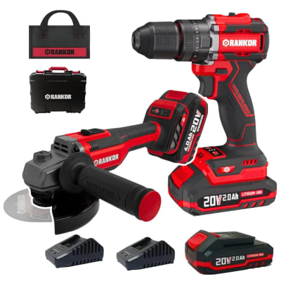 Taladro Percutor 70nm + Amoladora Inalamrbica 4.5'' 20v Rankor10