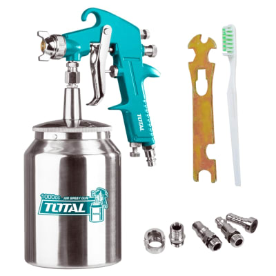 Pistola para pintar pulverizadora 1000cc 1.8mm Total1