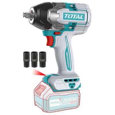 Llave de impacto 850nm solo cabezal Total1