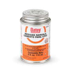 Pegamento transparente 4 Oz  118 ml cpvc naranja Oatey