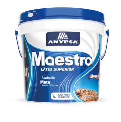 Pintura látex mate naranja dulce 4Lt ANYPSA