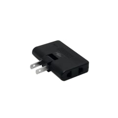Adaptador Para Enchufe De 45 Grados Negro 10A Home Light