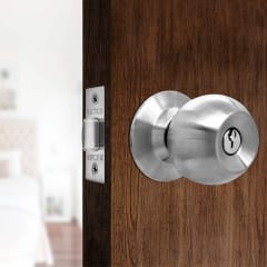 Cerradura tipo bola dormitorio acero inoxidable LGO