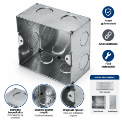 Caja de pase 10x 10 glavanizado