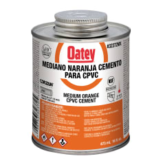 Pegamento transparente 16 Oz 473 ml cpvc naranja Oatey