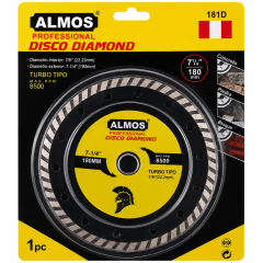 Disco diamantado turbo 7-1/4