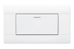 Interruptor de conmutacion simple ancho blanco Cubull A3-004