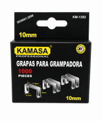 Caja con 1,000 grapas 10mm Kamasa