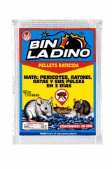 Veneno cebo para ratas ratones y pericotes 30gr Bin ladino