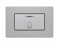 Pulsador de timbre gris Cubull A5-001