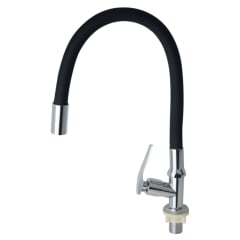 Llave Caño para Mueble Flexible Negro C&A