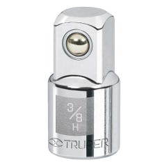 Adaptador para ratchet de encastre 3/8'' a encastre 1/2''. truper