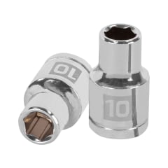 Dado hexagonal encastre 1/2'' de 10 mm. truper